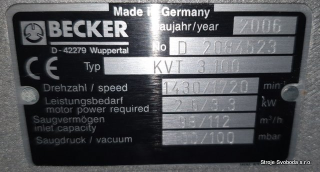Vakuové čerpadlo s rotační lopatkou KVT 3.100 (Cerpadlo Becker KVT 3,100(9).jpg)